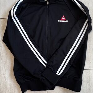 Vintage Y2K Le Coq Sportif Men's Track Jacket Size L Black 00’s